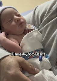✨ Welcome to the world, Alanna Joy Soto Mesina! ✨ Our hearts are full as we  introduce our sweet baby girl, born