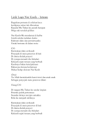 Lirik lagu cinta dalam hati. Lirik Lagu Nur Kasih Docx