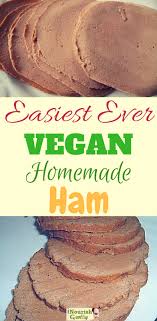 Vegan Ham Homemade Ham Vegan Meat Substitutes Vegan Dishes