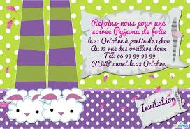 Invitation Anniversaire Gratuite Pyjama Party A Personnaliser En Ligne Et A Telecharger Couleu Carte Anniversaire A Imprimer Invitation Gratuite Pyjamas Party