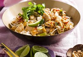 The mouthwatering dish is easy to prepare and features some of our favorite comfort foods: Chicken Pad Thai Pad Thai Chicken Recipes Asian Dishes