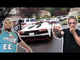 Omi In A Hellcat Gives Me Keys To 2020 Lamborghini Feat Tall Guy Car Reviews Youtube Hellcat Tall Guys Car Review