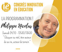 Programmation du Congrès Innovation en éducation 2021 : Philippe Nicolas