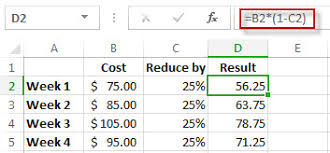 Multiply By A Percentage Excel