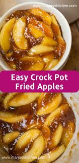 Easy Crock Pot Fried Apples Recipe Maria S Kitchen Green Apple Recipes Apple Recipes Easy Fried Apples Recipe Easy