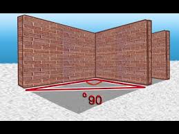 تحديد الزاوية القائمة بطريقة حسابية لأعمال البناء والبلاط وغيرها Youtube