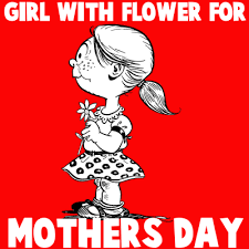Mother's day is quickly approaching, and it's time to head to the craft closet and fashion a gift that'll show grandma just how special she is to you. How To Draw A Girl With A Flower For Mother S Day Or Valentine S Day With Easy Step By Step Drawing Tutorial How To Draw Step By Step Drawing Tutorials
