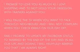 Funny Wedding Vows Make Your Guests Happy Cry Weddinginclude Funny Wedding Vows Funny Vows Wedding Vows For Her