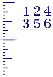 Giant Ruler Stencil Set Regular Or Growth Chart Style