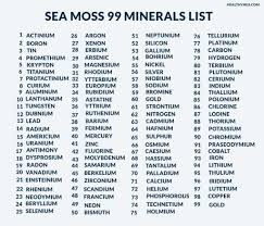 What are the side effects of sea moss. Sea Moss 99 Minerals List Benefits For Men Women S