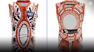 Crows legend andrew mcleod, with help from his brother, designed their edition, while young gun daniel rioli had a hand in the tigers' guernsey. Afl Indigenous Jumpers 2019 Every Club S Sir Doug Nicholls Round Guernsey Sporting News Australia