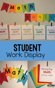 Math Goals Bulletin Board Growing A Mathematical Mindset With Student Work Displayed Math Bulletin Boards High School Math Activities Displaying Student Work