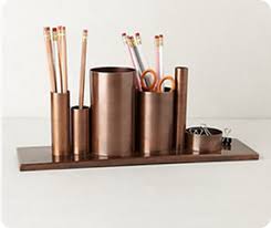 Codify Pencil Holder Aksesuarlar Bakir Dekorasyon