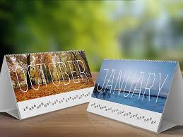Desk Calendar Mock Up V2 By Infostyle Itembridge Via Behance Calendar Design Calendar Calender Design