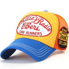 Ililily Fashion Mesh Caps Pre Curved Cotton Basic Simple Style Unisex Baseball Cap With Adjustable Strap Snapback Trucker Cap Unisex Baseball Cap Baseball Cap