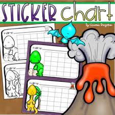 You'll find 1000s of stickers and many with matching stickers charts that you can use to encourage and empower children/students to improve behavior, learn personal responsibility and accomplish tasks on their own. Dinosaur Sticker Chart Worksheets Teaching Resources Tpt