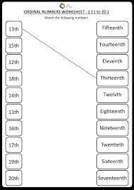 These sheet will help your child to: Ordinal Numbers Worksheet 11 To 20 Ordinal Numbers Number Worksheets Number Worksheets Kindergarten