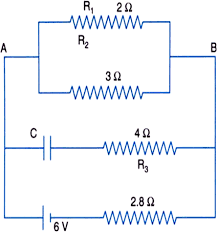 The current divider calculator used to determine the current going through any branch in a parallel circuit. Calculate The Steady State Current In The 2 W Resistor Shown In Fig The Internal Resistance Of The Battery Is Negligible And Capacitance Of The Condenser Is 0 2 M F In The Steady State