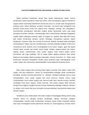 Posted by unknown at 18:58. Perkembangan Sukan Olahraga Di Malaysia 2 1 0 Sejarah Sukan Olahraga Olahraga Ialah Satu Aktiviti Fizikal Yang Bersifat Saingan Ia Merangkumi Course Hero