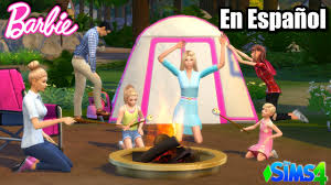 Pagina oficial de los juguetes de titi en youtube. Sims 4 Familia Barbie Campamento Y Aventuras En El Bosque Con Titi Plus Espanol Youtube