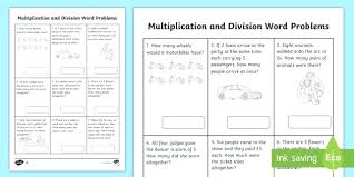 The word problem just asks how many days it will take the elves to make a certain amount of presents. Year Multiplication Division Word Problems Worksheets 1 Worksheet Grade 2 Math Origin Integers Drills Dividing Sumnermuseumdc Org