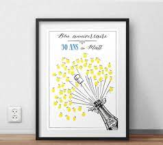 Guest Book Alternative Fun Gift For Birthday Party Bottle Of Champagne Livre D Or Anniversaire Cadeau Pour Maries