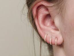 Read More About Triple Ear Piercing Speak To Your Piercer About Any Antibiotics You May Have To Take You A Ear Jewelry Hoop Earrings Small Earings Piercings