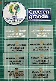 Paraguay república de irlanda vs. Copa America Brasil 2019 Match Date Patch Brazil Argentina Peru Uruguay Chile Match Details Copa America 2019 Sleeve Patch Patches Aliexpress