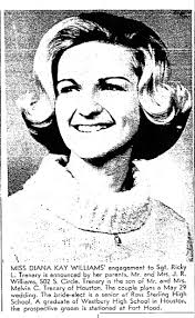 1968-4-2 Miss Diana Kay Williams engaged to Sgt. Ricky L. Trenary