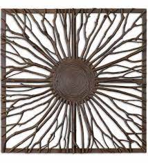 Josiah Square Wood Branch Burst Wall Panel Wall Decor Home Accents Home Decor Vivaterra Square Wall Art Wooden Wall Art Metal Tree Wall Art