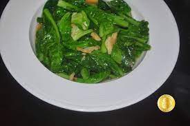 Baby Kailan Stir Fried With Garlic Baby Kailan Goreng Bawang Putih Tumis Menggoreng Bawang Putih