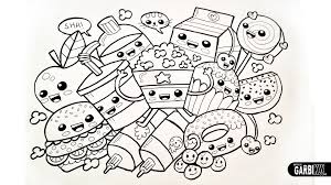 Pin By Katie Sanders On How To Draw By Garbi Kw Cute Coloring Pages Cartoon Coloring Pages Food Coloring Pages