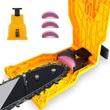 If you work with chainsaws, you know that maintaining sharp teeth is the key to effortless cutting. Amazon Com K Kernowo Chainsaw Sharpener Chainsaw Teeth Sharpener Fast Sharping Stone Grinder Tools Chain Saw Blade Sharpener Work For 14 16 18 20 Inch Two Holes Chain Saw Bar Yellow Garden Outdoor