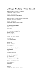 Lirik lagu dimatamu sufian suhaimi versi animasi dan tak seh. Lirik Lagu Dimatamu