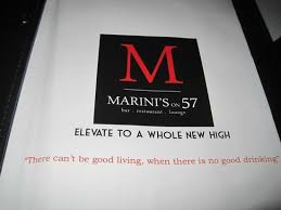 Marini's on 57 it's life at the top. Menu Cover Picture Of Marini S On 57 Kuala Lumpur Tripadvisor