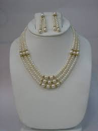 3 Line Designer Pearl Jewelry Boncuk Suslu Takilar Boncuk Kolyeler Bileklik
