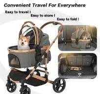 Luxury Folding Pet Stroller for Dog /Outdoor Dog Strollers Pet Trolley for Sale