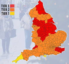 England is a country that is part of the united kingdom. Map Shows Exactly What Tier Every Part Of England Is In Wales Online