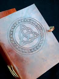 Handmade Leather Journal Diary Sketchbook Wicca Pagan Celtic Triquetra Symbol For Sale Online It has been used in both pagan and christian religious imagery as well, symbolizing the holy trinity in the latter. handmade leather journal diary sketchbook wicca pagan celtic triquetra symbol