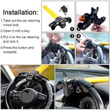 Remove the steering wheel if you have no key. Motor Accessories 1 Piece Universal T Lock Car Steering Wheel Lock Round Lock Car Steering Wheel Door Lock Car Anti Theft Security Lock Supplies Buy At A Low Prices On Joom E Commerce Platform
