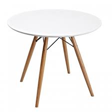 Masa Rotunda Eames In 2020 Round Wood Dining Table Round Dining Table Dining Table
