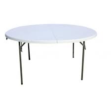Table enfant pliable et à hauteur réglable selon 3 positions : Fp170 Table Ronde Pliable O 160 Cm