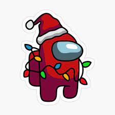 This Is A Among Us Wallpaper And I D Post Much More New Ones Every Day So Dont Miss Out Cute Cartoon Wallpapers Christmas Stickers Cute Christmas Wallpaper