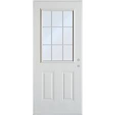 Check spelling or type a new query. Stanley Doors 36 Inch X 80 Inch Colonial 9 Lite 2 Panel Painted White Left Hand Steel Preh The Home Depot Canada