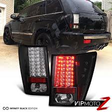 For 07 10 Jeep Grand Cherokee Brightest Black Led Smd Rear Brake Tail Light Wk 2010 Jeep Grand Cherokee Jeep Grand Cherokee Jeep Grand