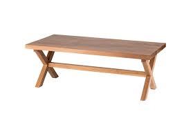 The coffee table is perfect for an industrial or modern space; X Frame Coffee Table Hart Concrete Design