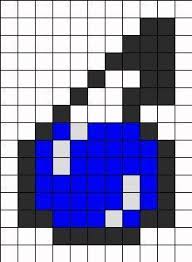 Minecraft Splash Potion Perler Bead Pattern Bead Sprites Misc Fuse Bead Patterns Avec Images Perles Minecraft Minecraft Perle Hama Perles Hama