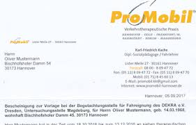 Onlineshop zum preiswerten selbst gestalten und drucken. Positives Mpu Gutachten Durch Bescheinigung Von Promobil Hannover