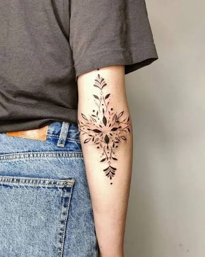 Elbow Bend Tattoo Women