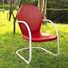 Crosley Furniture Griffith Metal Chair Red By Crosley Furniture 54 56 Easy To Assemble Availab Metal Outdoor Furniture Metal Outdoor Chairs Outdoor Chairs